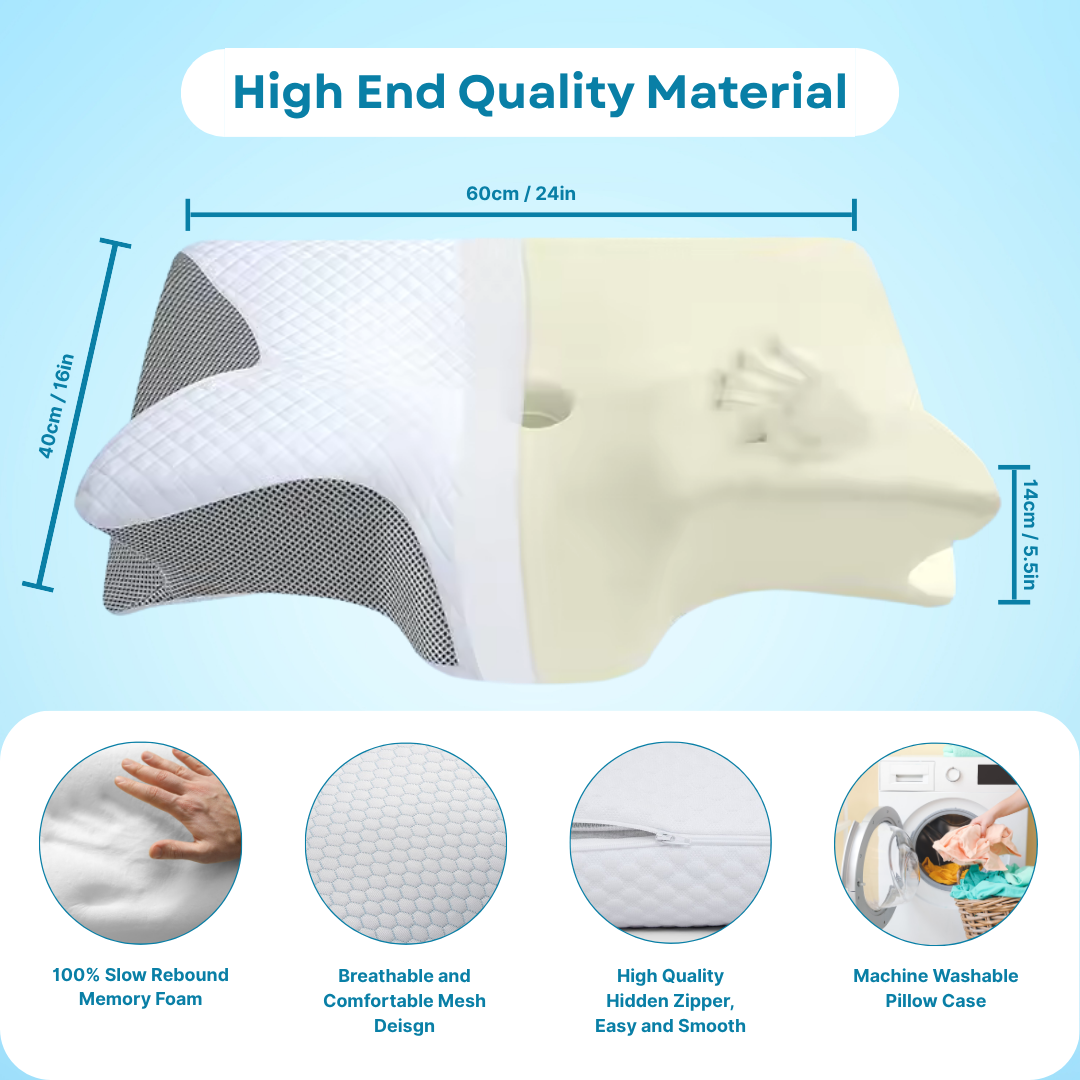 Butterfly Memory Foam Neck Support Pillow