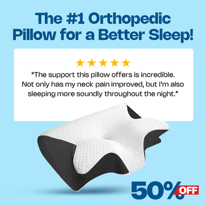 Butterfly Memory Foam Neck Support Pillow